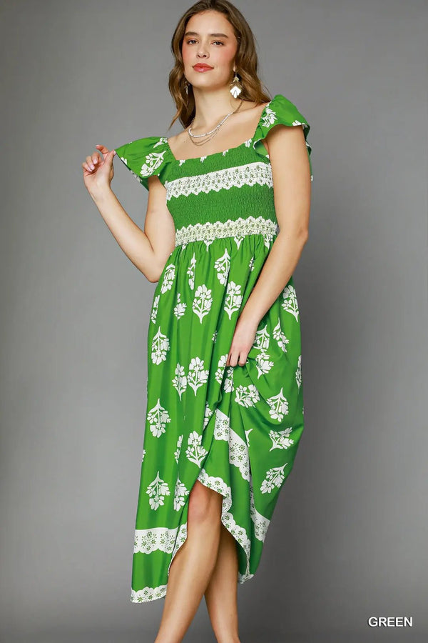 Resort Romance Dress - Blush & Cactus