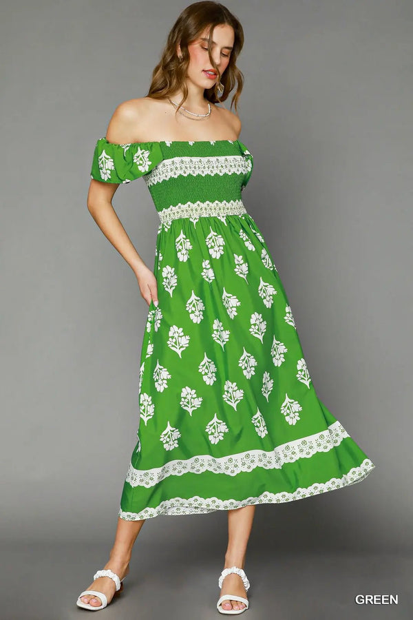 Resort Romance Dress - Blush & Cactus