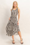 Sleeveless Smocked Waist Dress