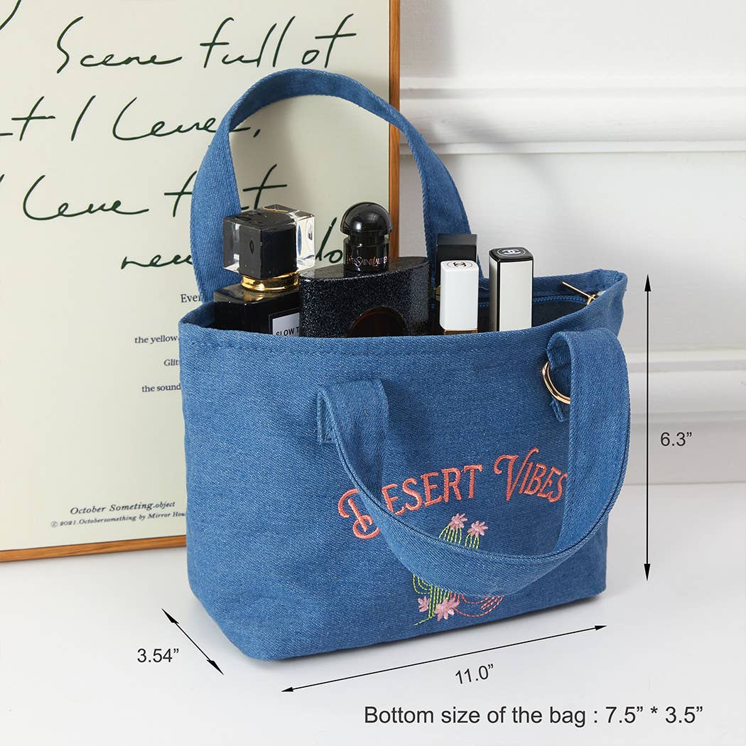 DESERT VIBES Mini Tote With Key Ring Holder