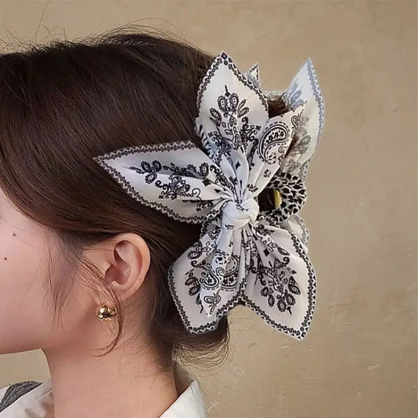 Paisley Boho Vintage Hair Claw Clips