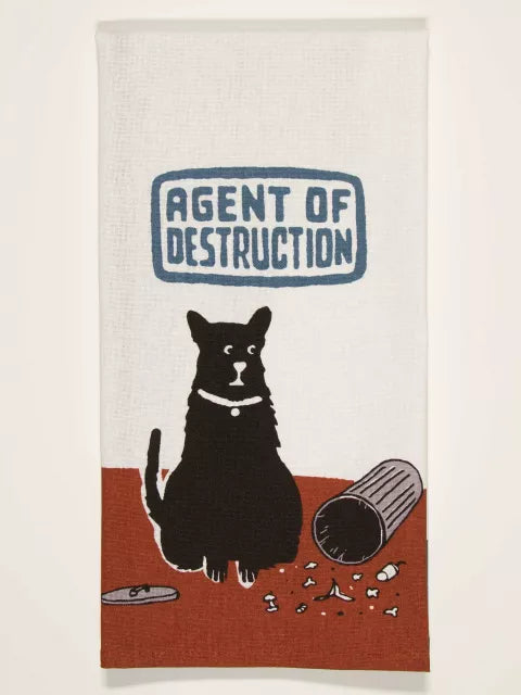 Agent Of Destruction Dish Towel