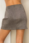Just Perfect Faux Suede Mini Skirt with Studs - 3 Colors