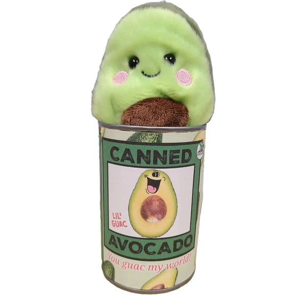 Lil' Guac the Canned Avocado - Eco-Friendly Plush W/Jokes