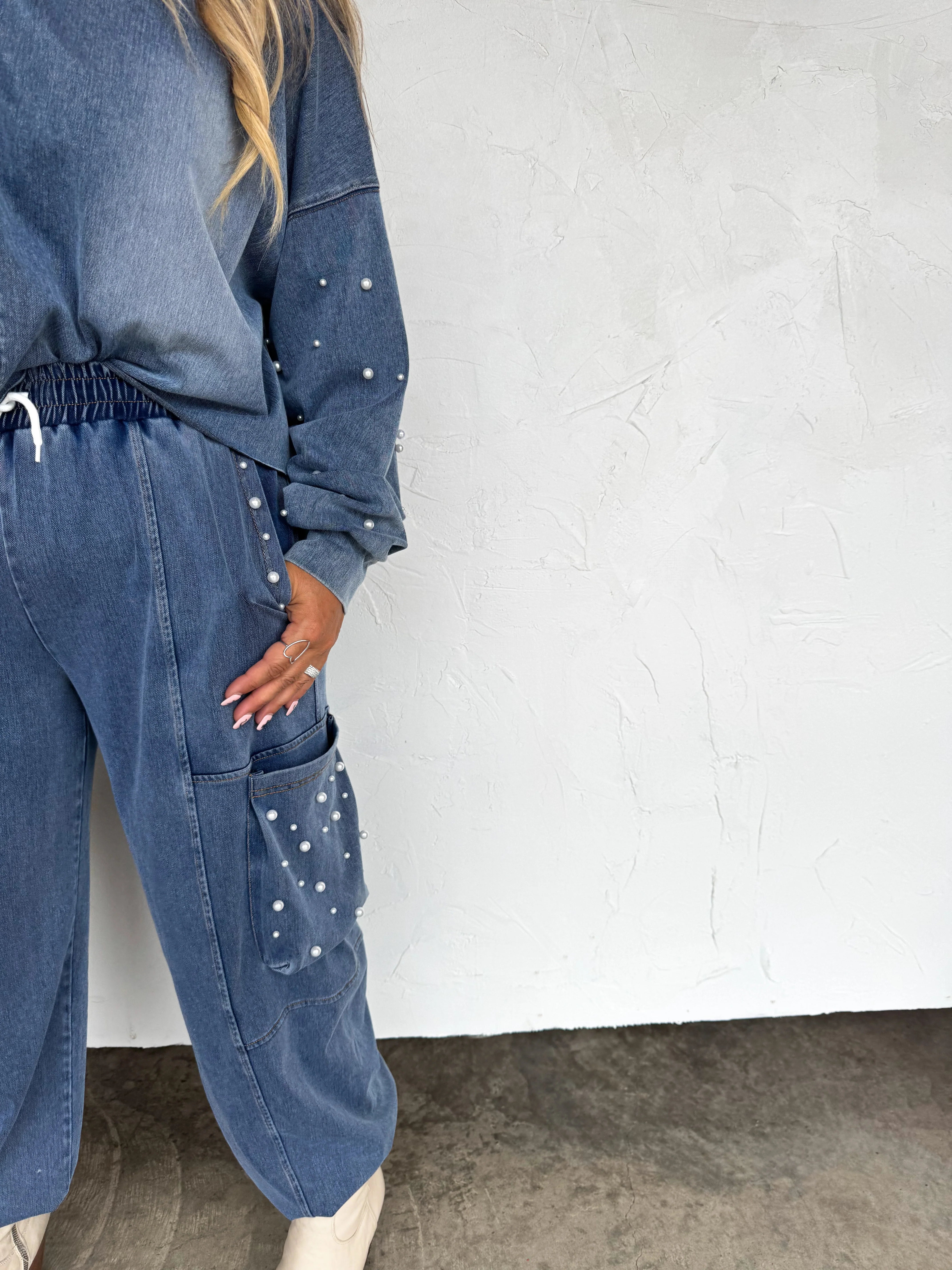 Denim Darlin Pearl Set