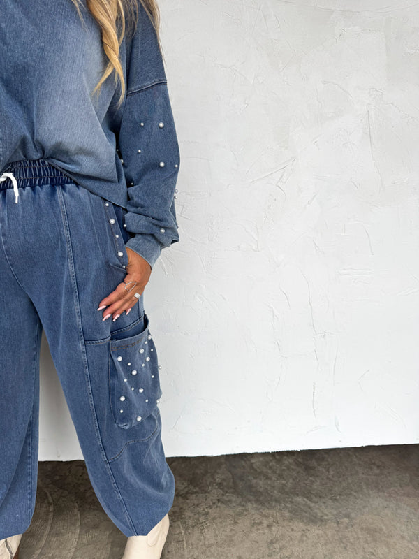 Denim Darlin Pearl Set