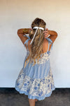Garden Party Floral Dress - Blush & Cactus