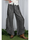 Midnight Muse Crop Denim Chambray Pants