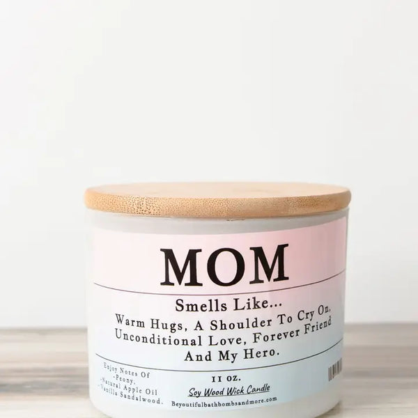 Mom Conversation Wood Wick Candle