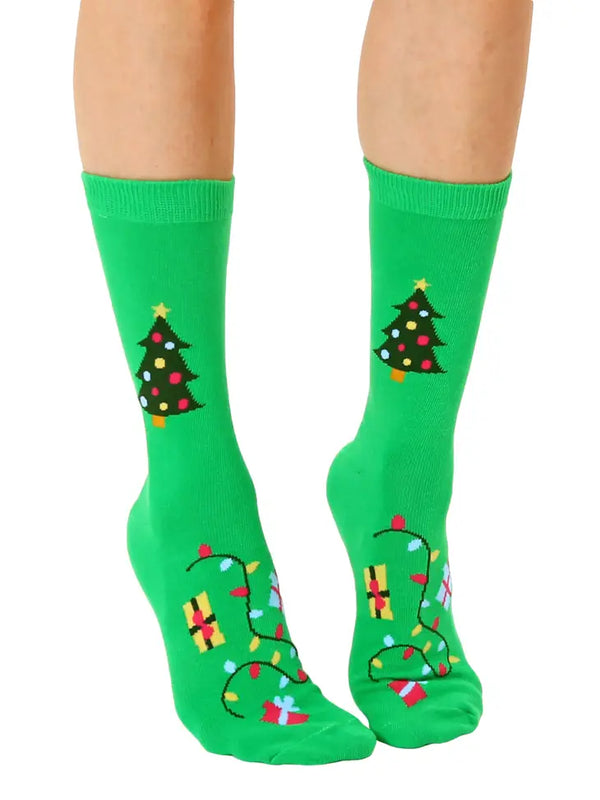 Holiday Tree 3D Socks