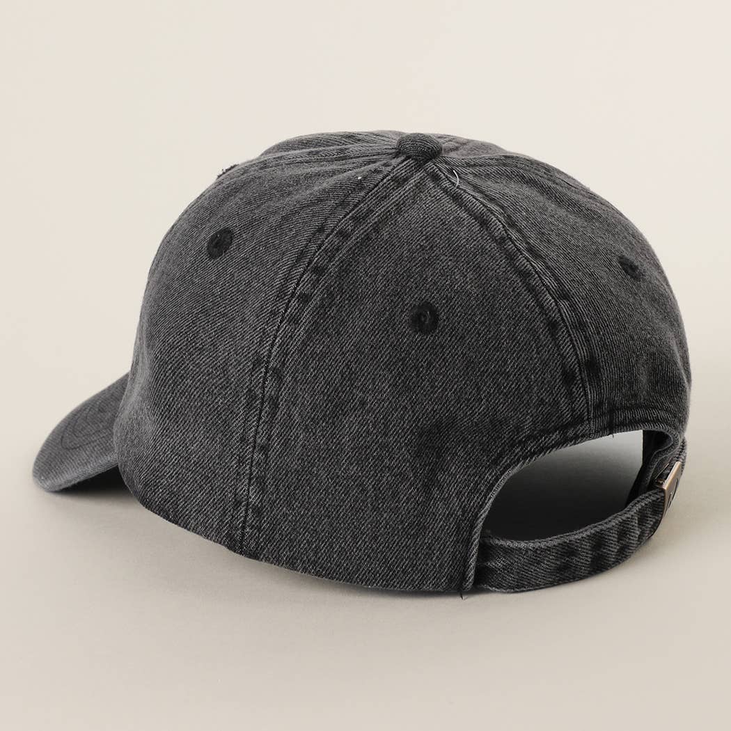Golden Retriever Embroidered Denim Baseball Cap
