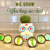 Cactus Magnets - Spring Decor, Handmade & Eco - Friendly - Blush & Cactus