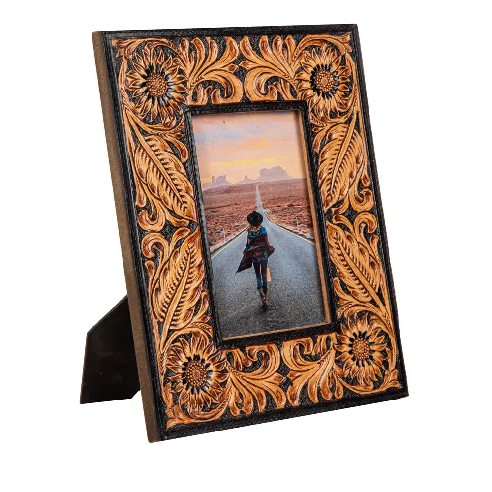Myra Wyburn Canyon Hand-Tooled Photo Frame