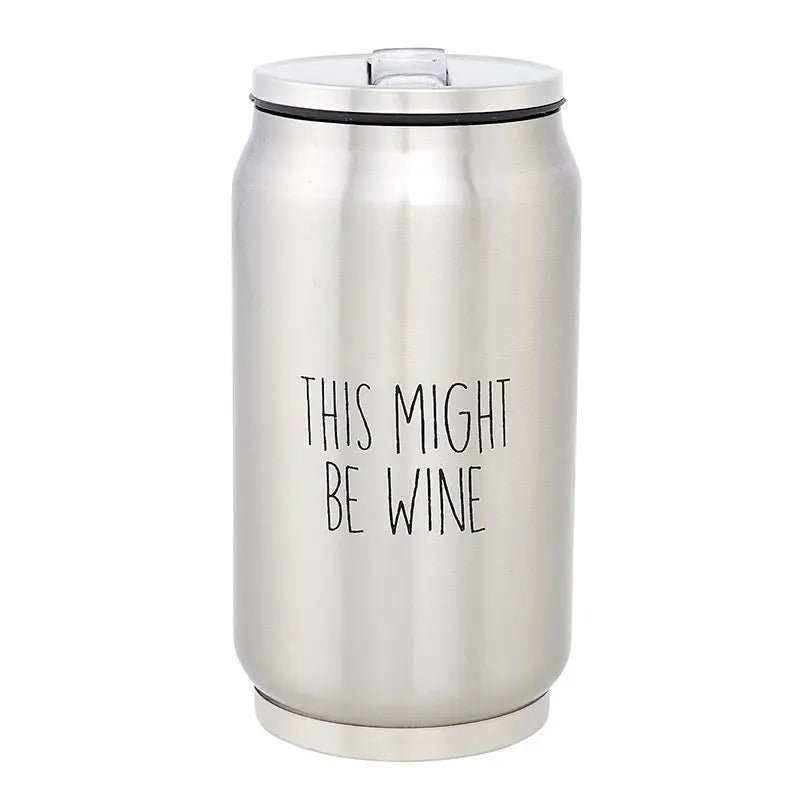 Stainless Steel Can - This Might Be Wine - Blush & Cactus
