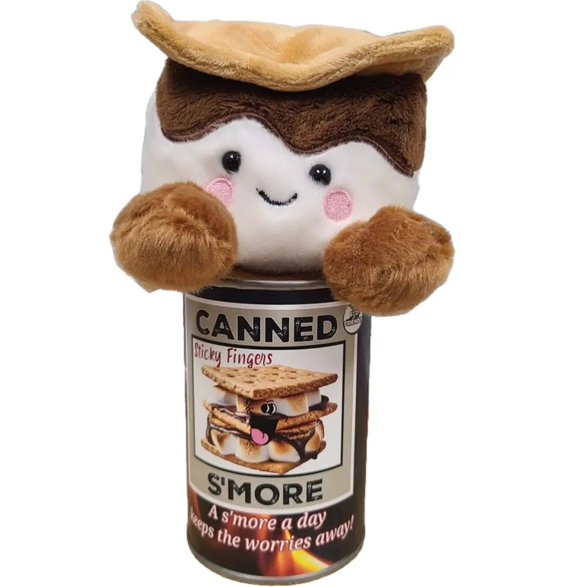 Canned S'more - Smores Plush in Can W/Jokes