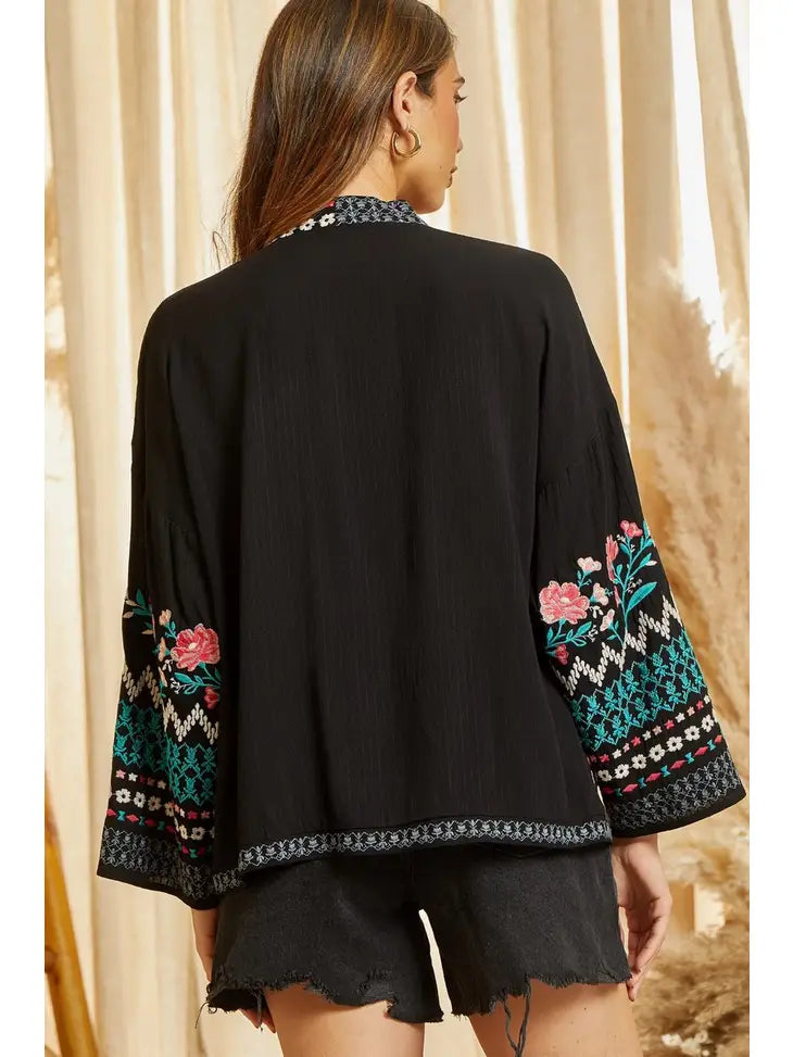 Cardigan With Embroidery