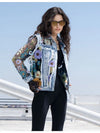 Floral Fantasy Embroidered Denim Jacket
