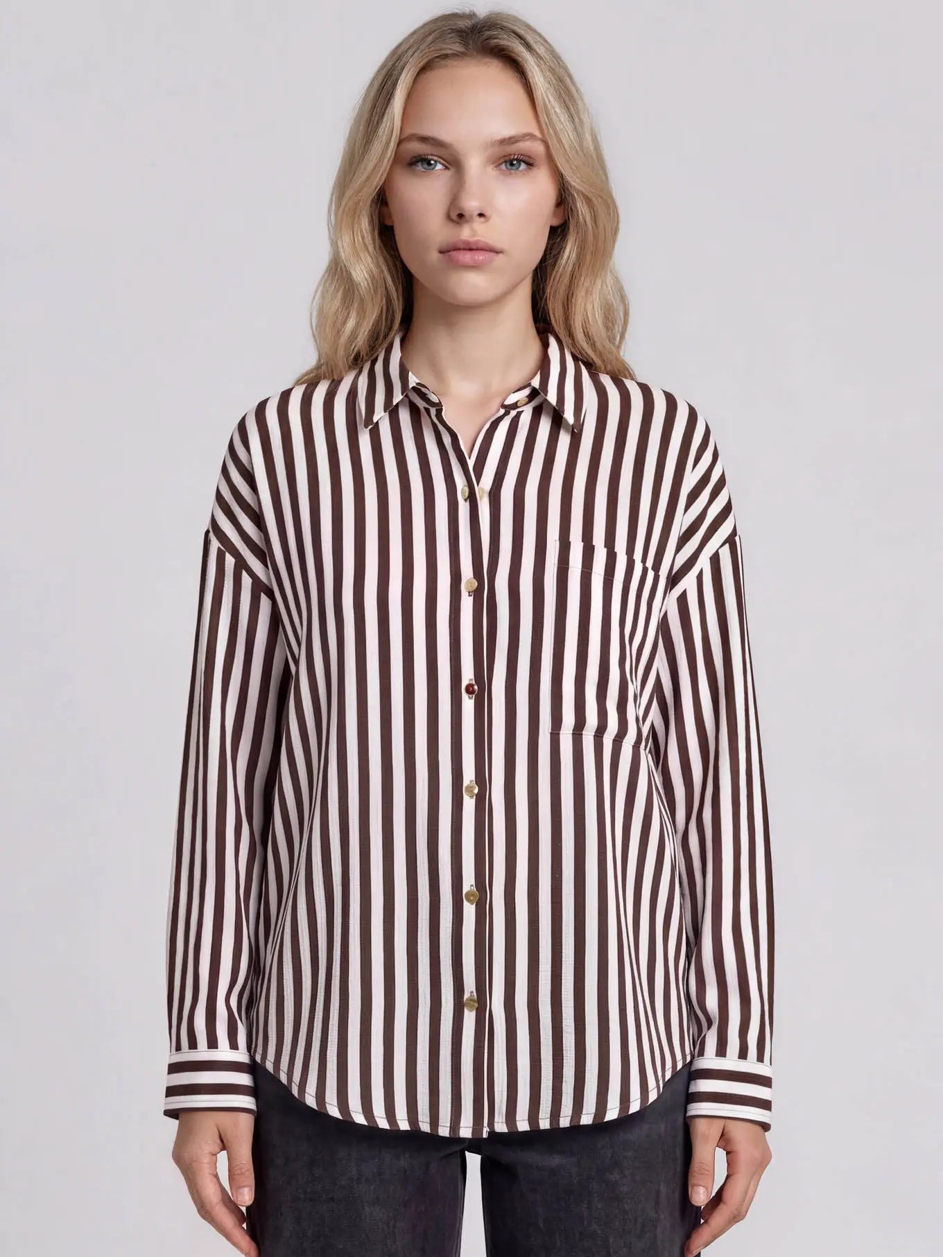 Stripe a Pose Shirt - Blush & Cactus