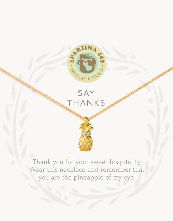 Sea La Vie Necklace Thanks/Pineapple