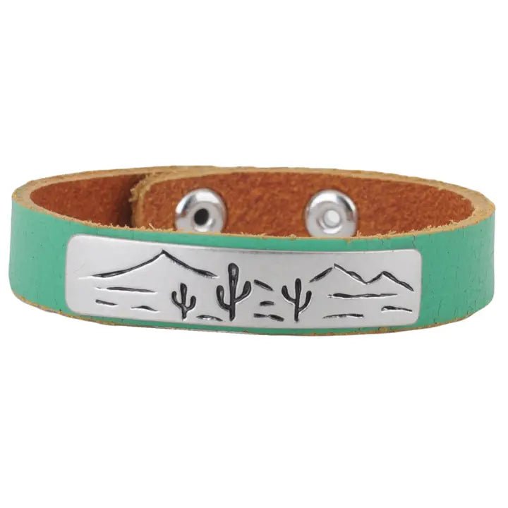 Cactus Landscape Bracelet - Blush & Cactus