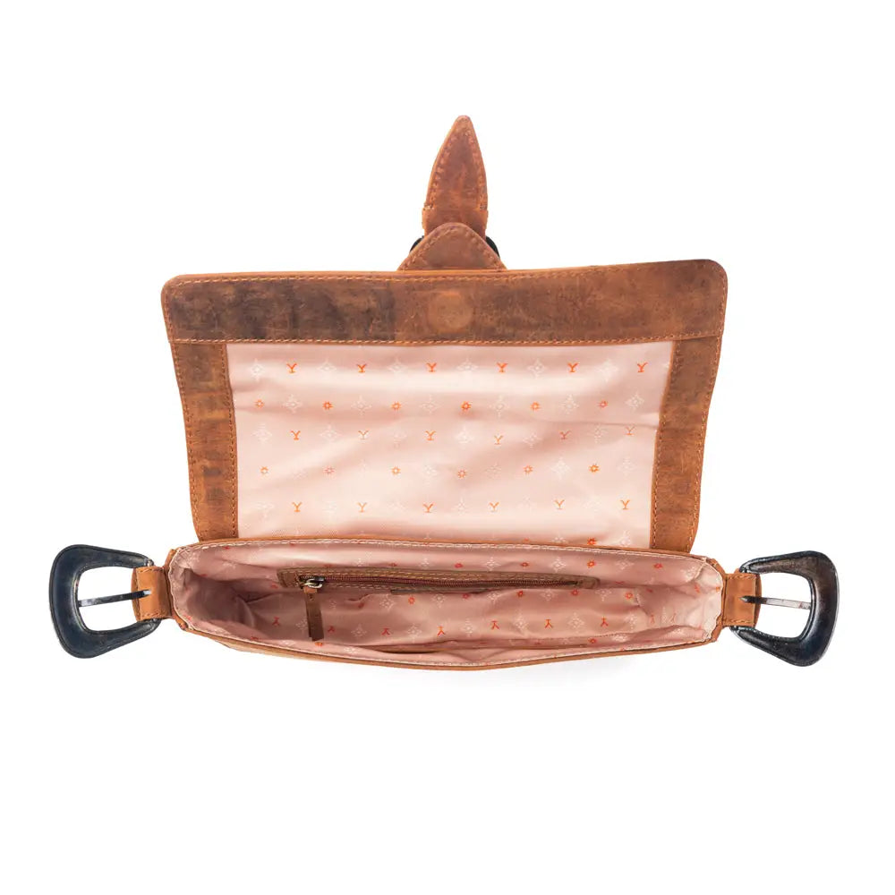 Myra Amber Paradise Handbag with Rivets