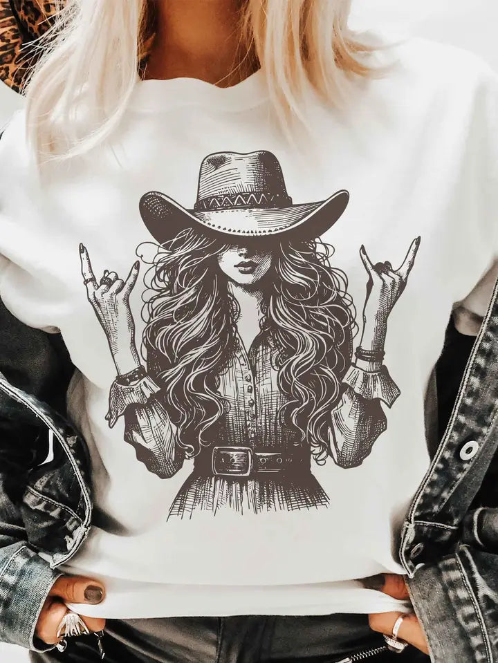 Cowgirl Rocker Graphic Tee