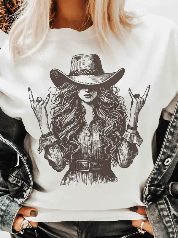 Cowgirl Rocker Graphic Tee
