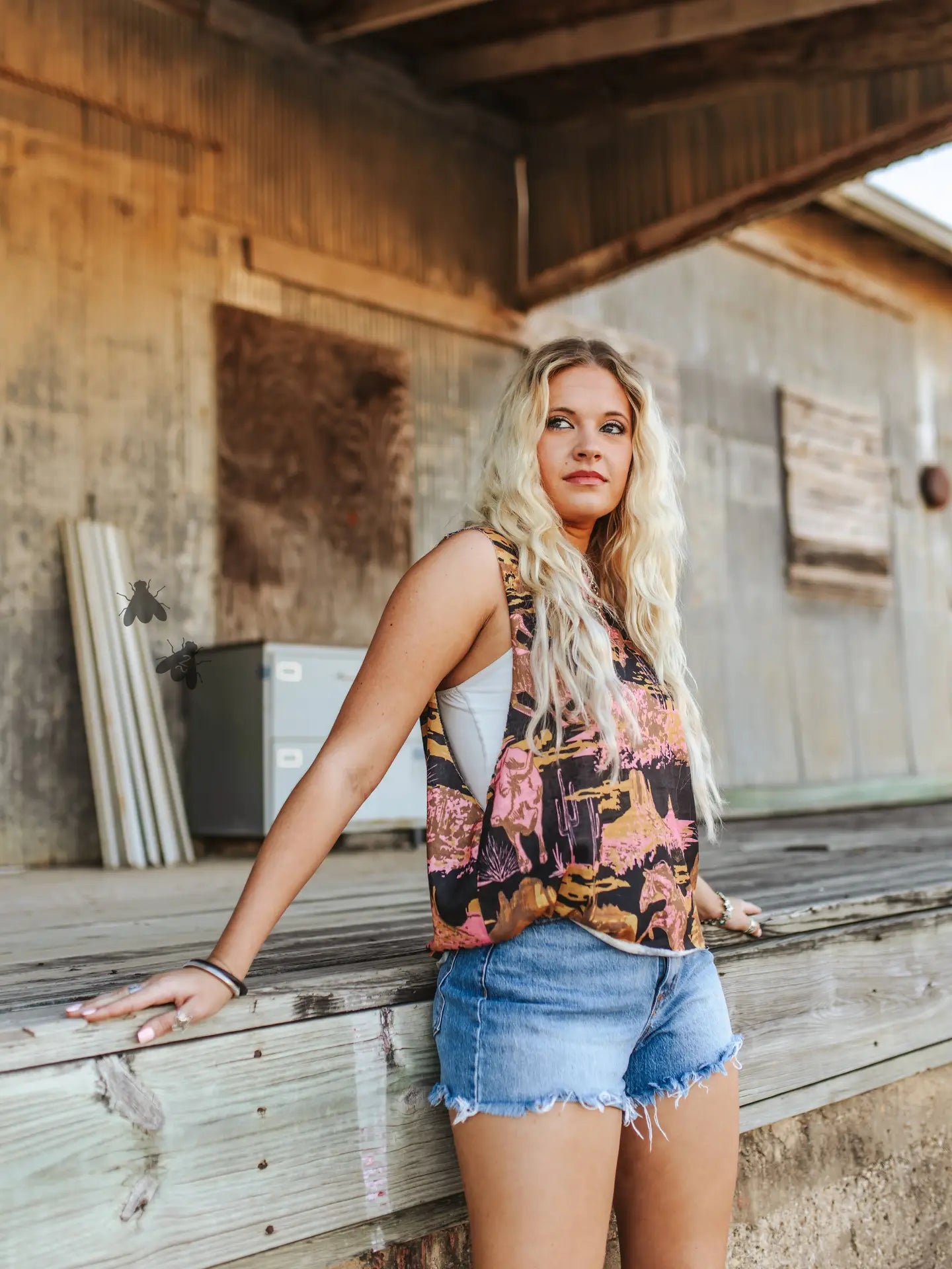 Tizzy Tank *Desert - Blush & Cactus