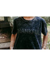 Thankful Acid Washed Studs Tee - Charcoal - Blush & Cactus