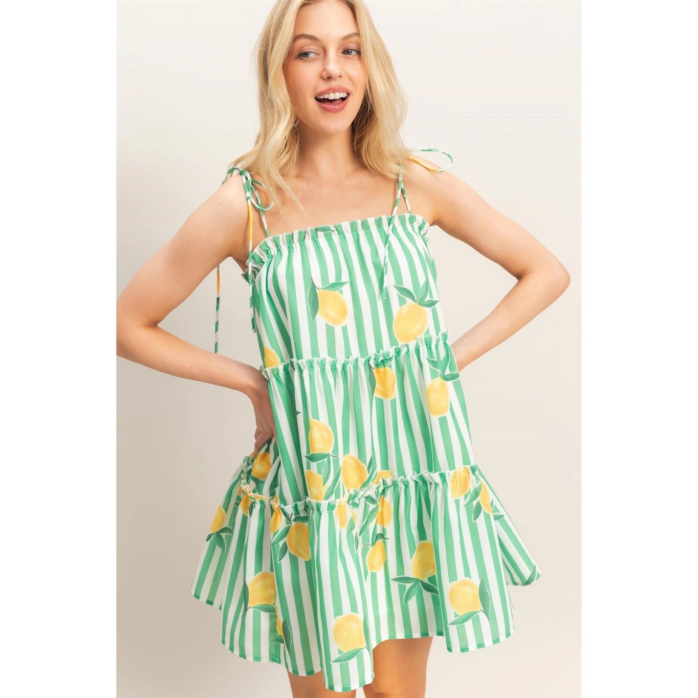Main Squeeze Dress - Blush & Cactus