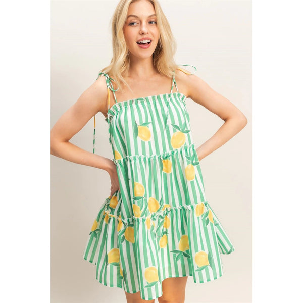 Main Squeeze Dress - Blush & Cactus