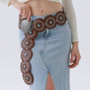 WESTERN CIRCLE BELT TURQUOISE EMBELLISHED - Blush & Cactus