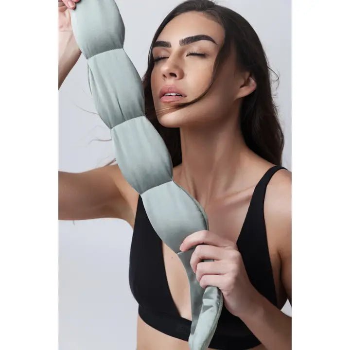 NOdppod Silk Weighted Sleep Mask - Willow - Eye Mask - Blush & Cactus