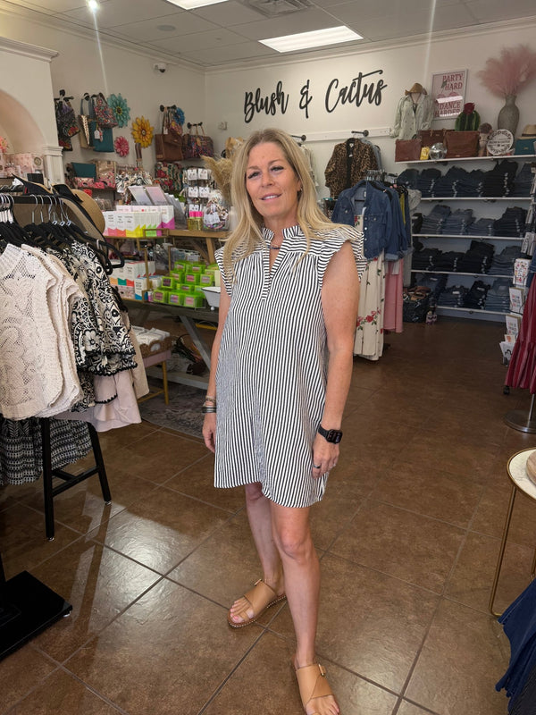 The Yacht Club Dress - Blush & Cactus