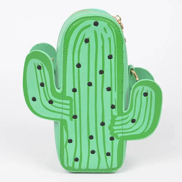 Cactus Vegan Leather Crossbody - Blush & Cactus