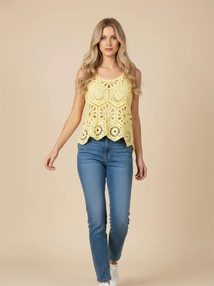 Casual Crochet Tank Top