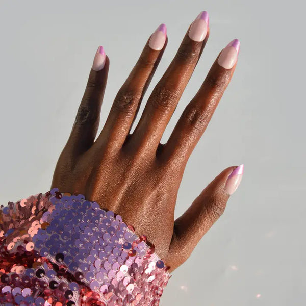 Paintlab Chrome Pink Tips Press-On Nails