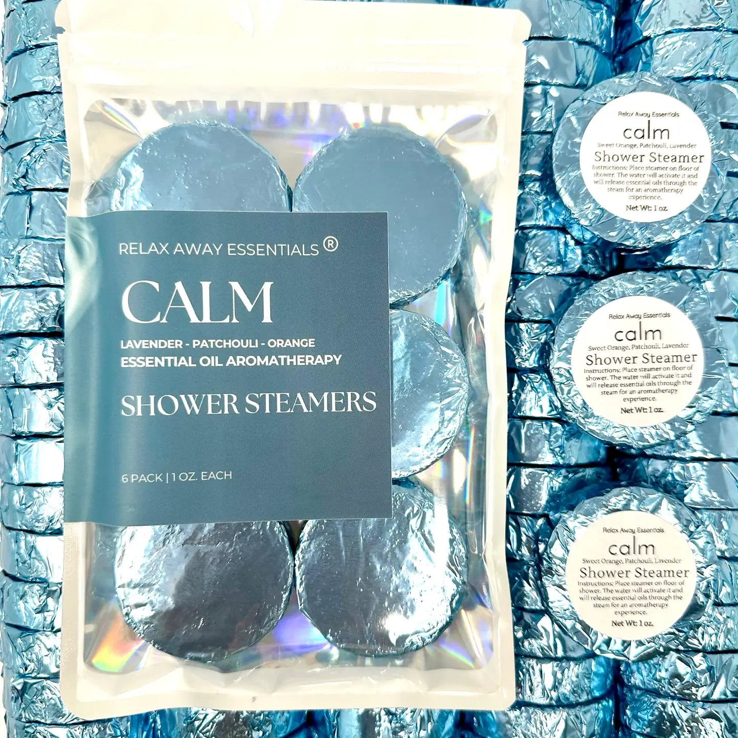 Calm Shower Steamers 6 Pack - Made in USA - Blush & Cactus