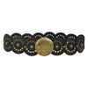 Studded Circular Disc Snap Y Shape Belt