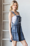 Veveret Embroidery Overall Romper