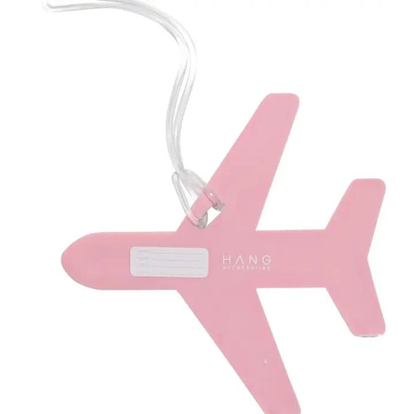 Sunny Airplane Travel Silicone Luggage Tag - Blush & Cactus