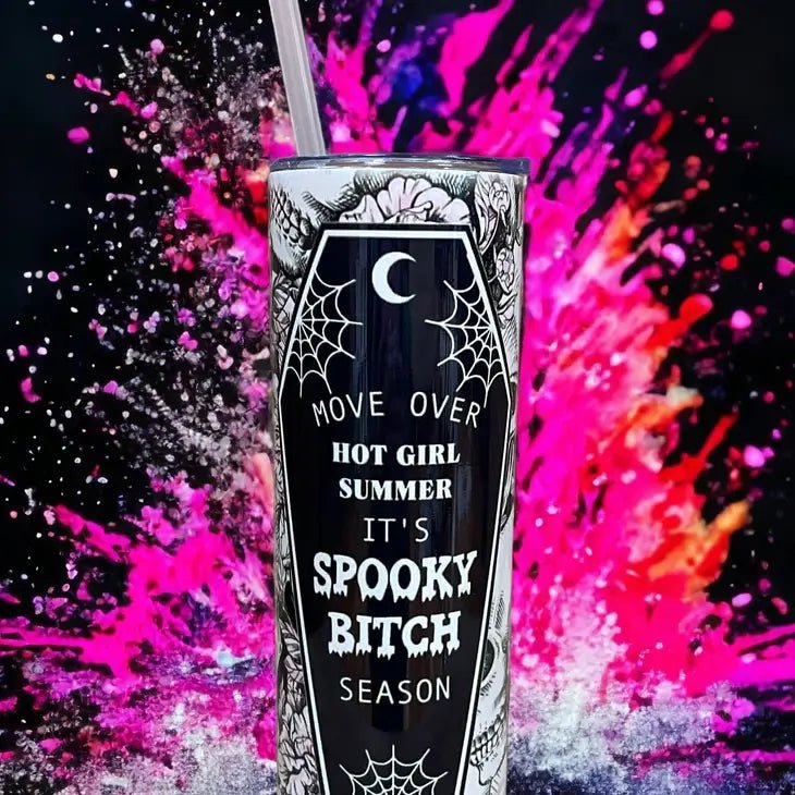 Spooky Bitch Season Tumblers For Halloween - Blush & Cactus