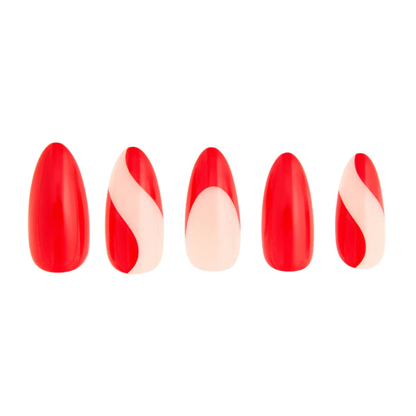 Paintlab Scarlet Swirl Press-On Nails