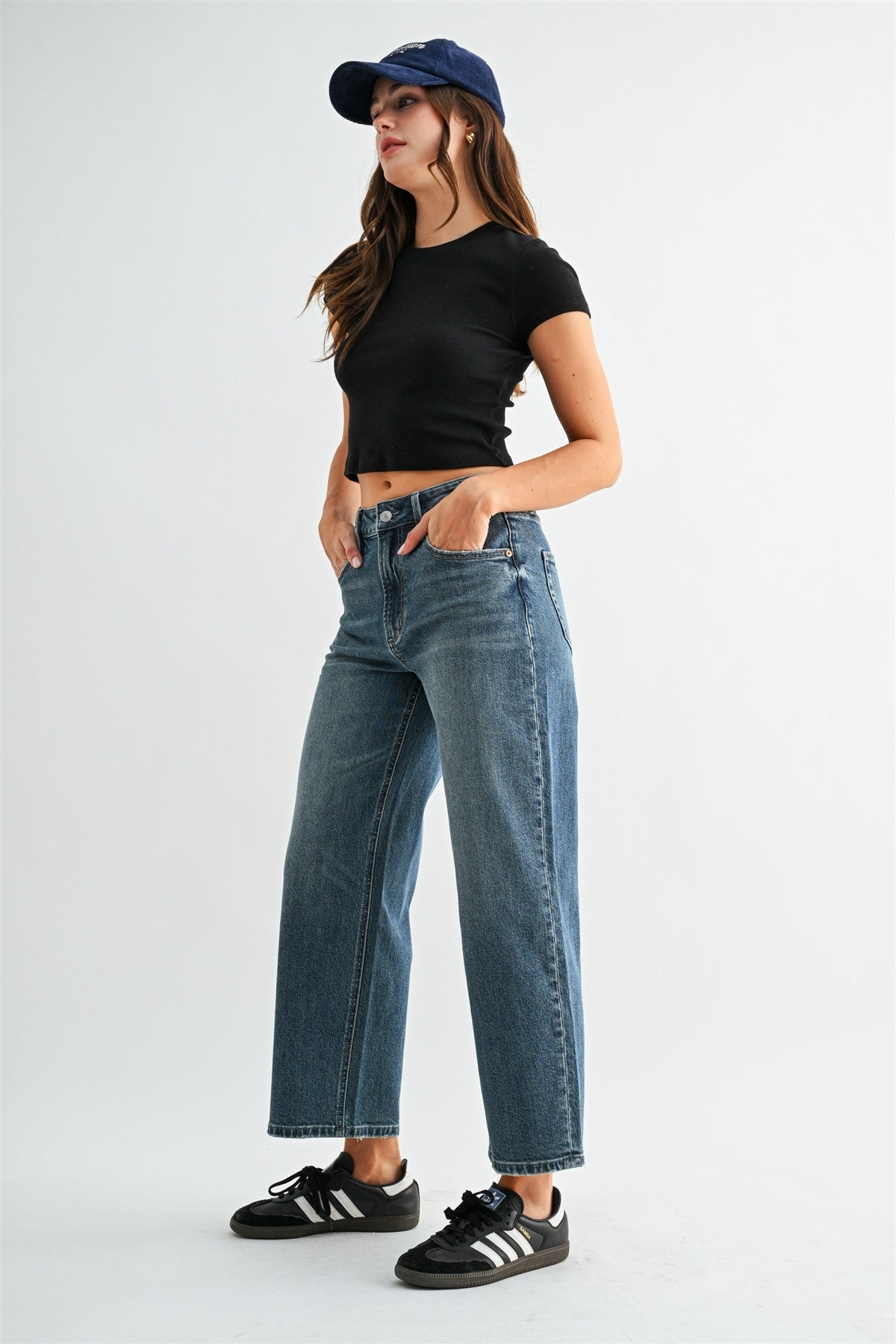 Mica High-rise Straight Ankle Tapered Loose Fit