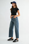 Mica High-rise Straight Ankle Tapered Loose Fit
