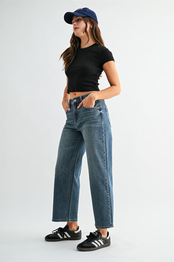 Mica High-rise Straight Ankle Tapered Loose Fit