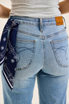 Judy Blue Mr Ankle Straight W/ Bandana Loop
