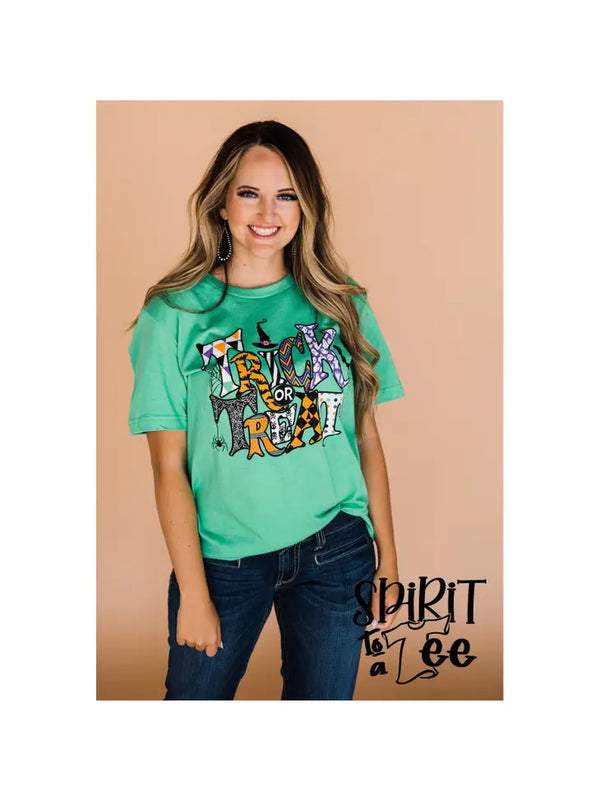 Trick or Treat Patterned - Halloween Tee