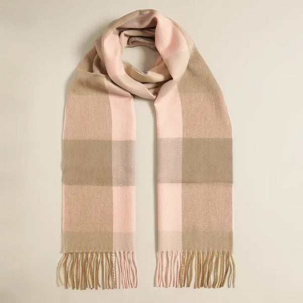 Softer Than Cashmere Assorted Styles Muffler Scarf - Blush & Cactus