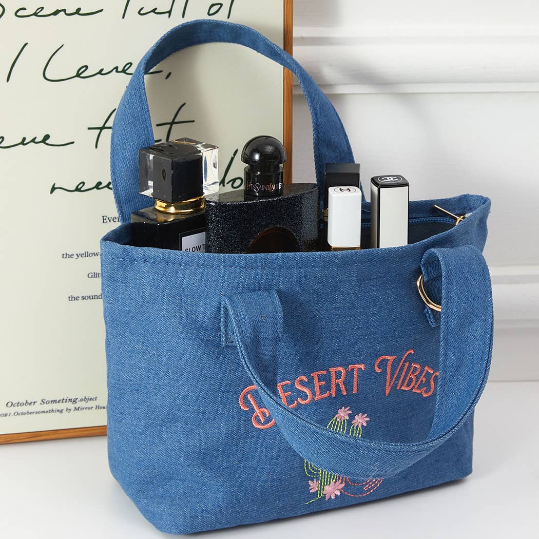 DESERT VIBES Mini Tote With Key Ring Holder